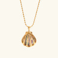 Nixie Gold Seashell Pendant