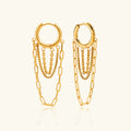 Alaina Link Chain Hoops