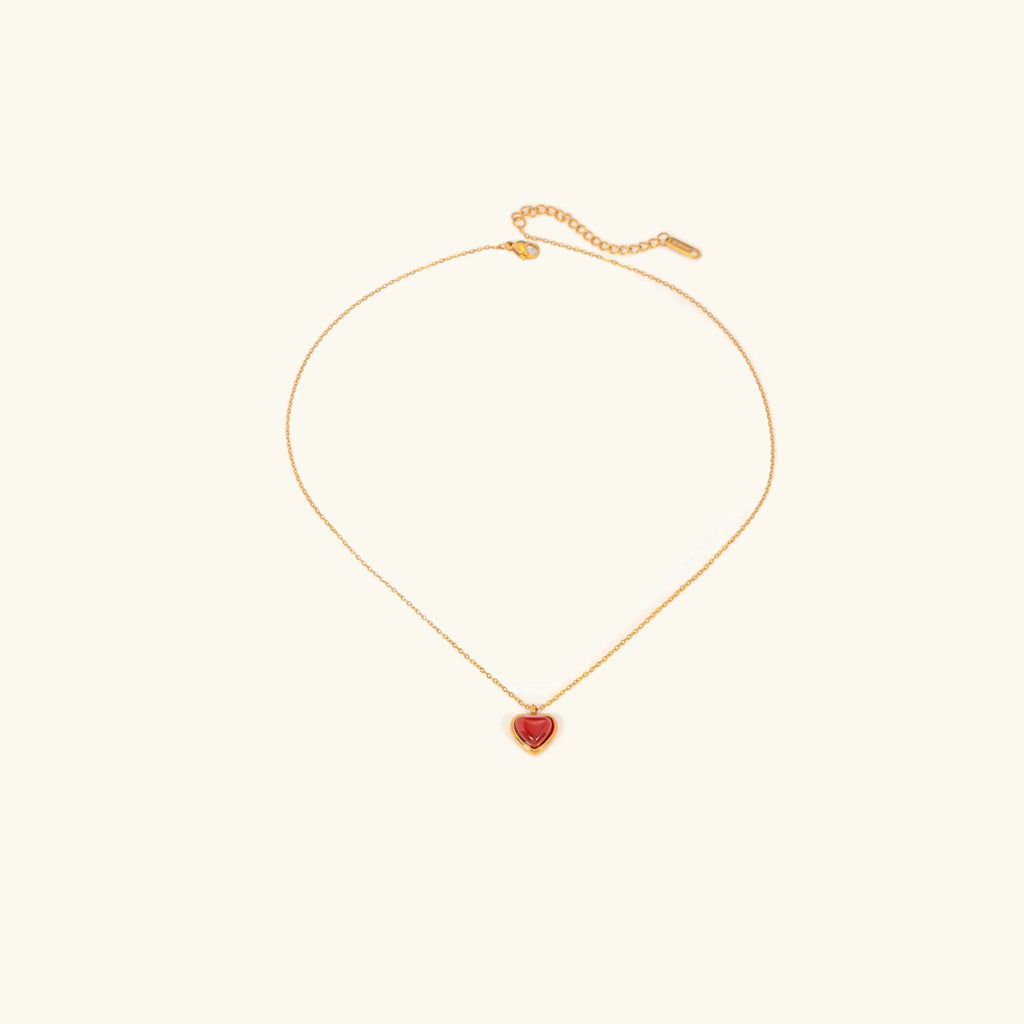 Cecily Gold Heart Necklace