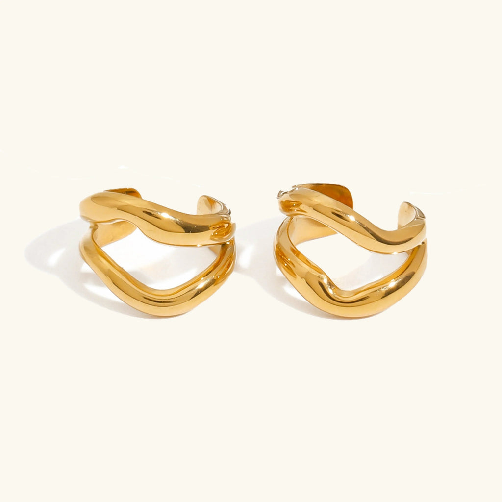 Rosiel Gold Ear Cuff Earrings
