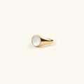 Mother Of Pearl Gold Ring