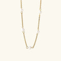 Nora Gold Pearl Necklace