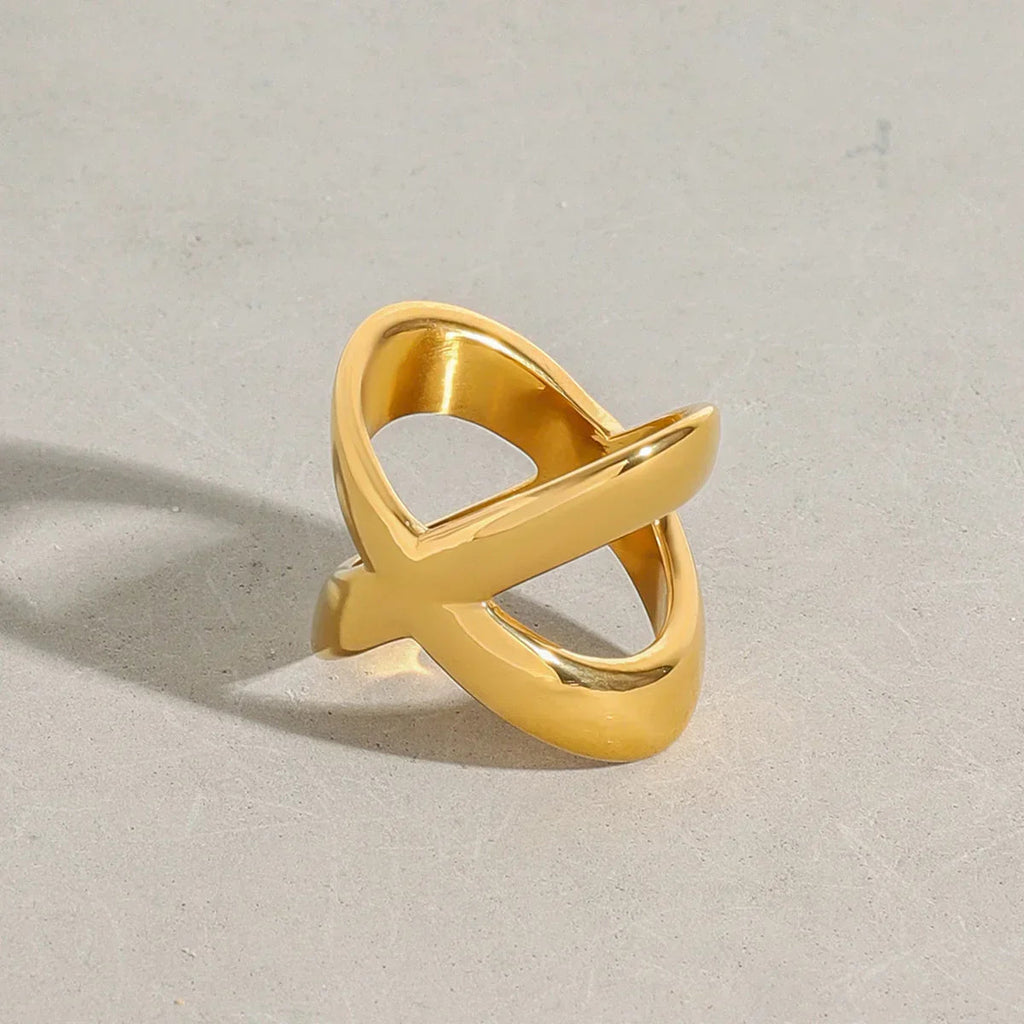 Carolyn Gold Cross Ring