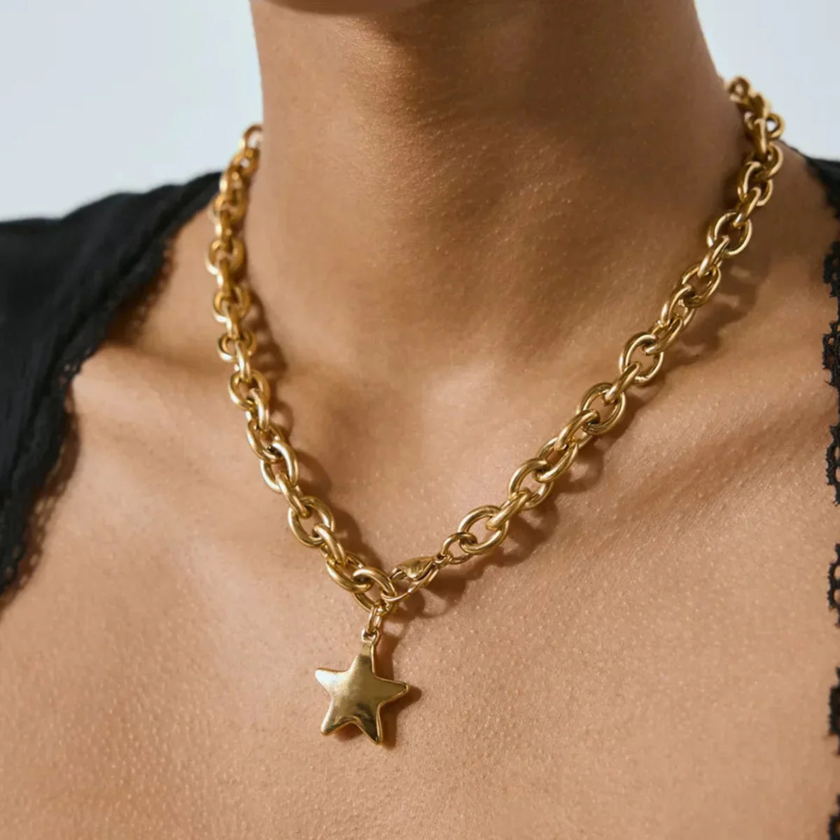 Stellaria Gold Star Pendant