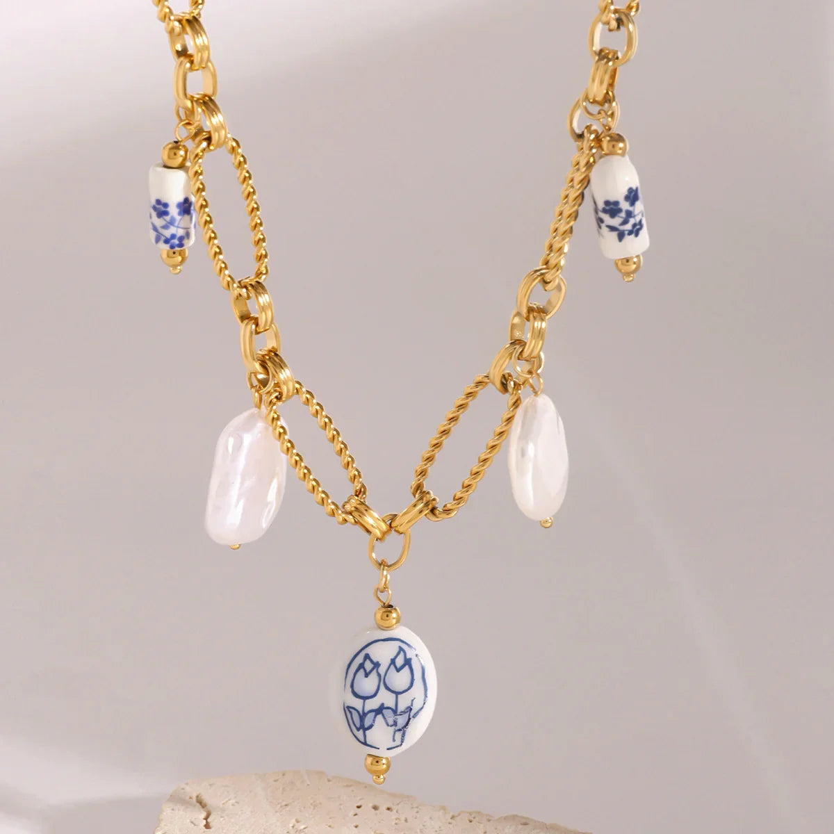 Cerulean Freshwater Pearl Necklace