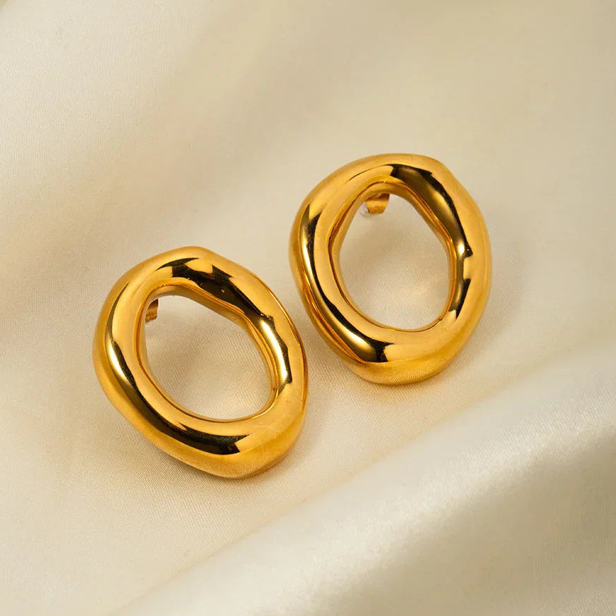 Raquel Open Oval Earrings