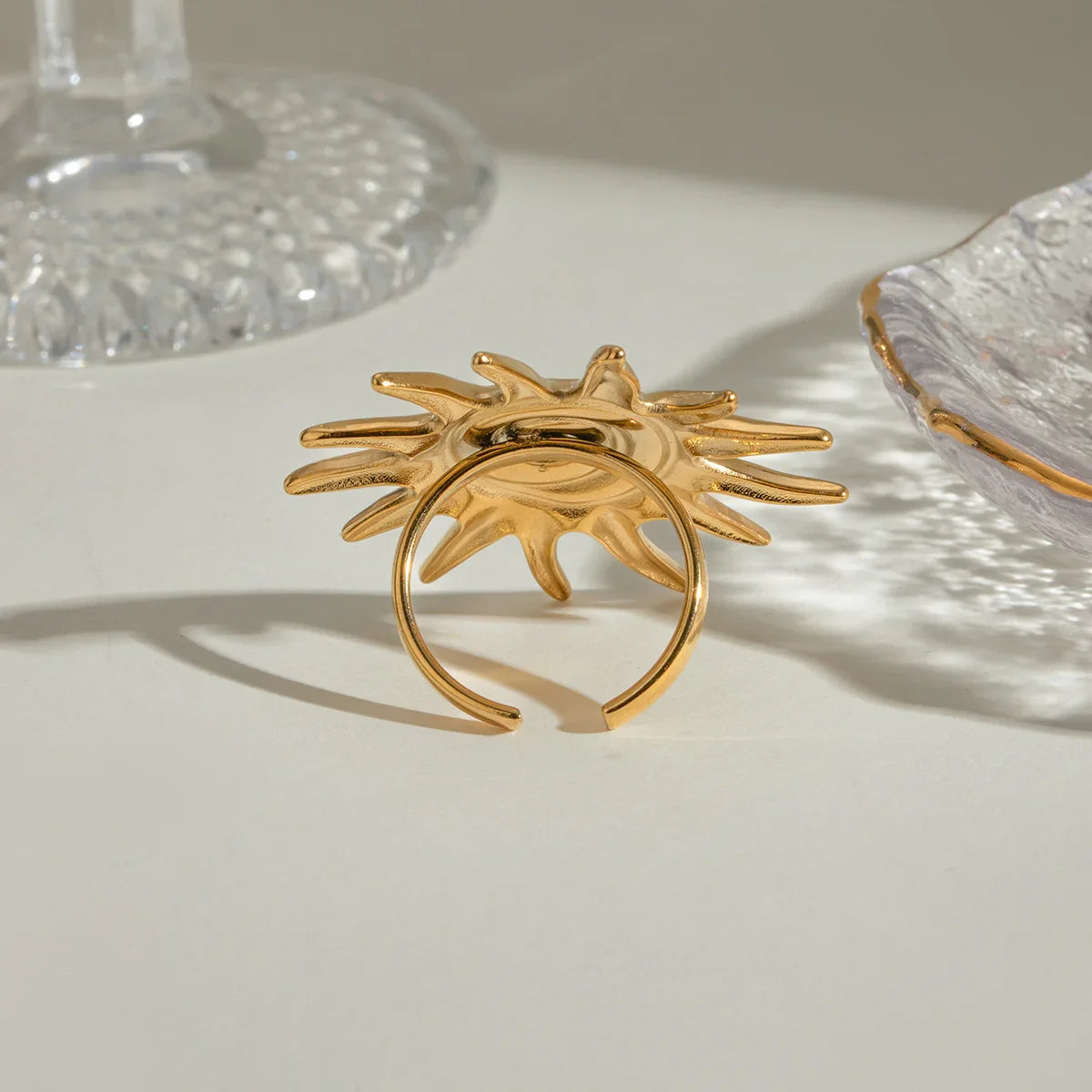 Solstice Golden Sun Ring