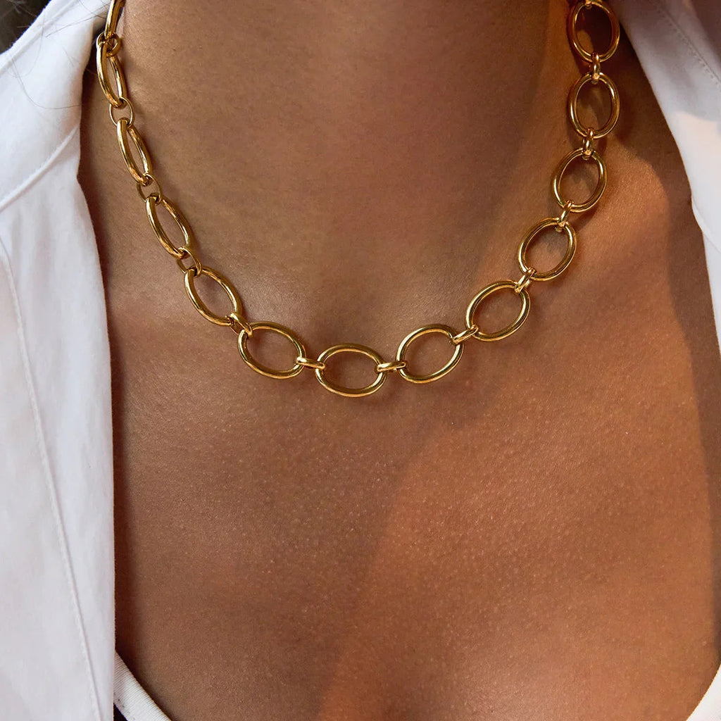 Cielle Chunky Gold Chain Necklace