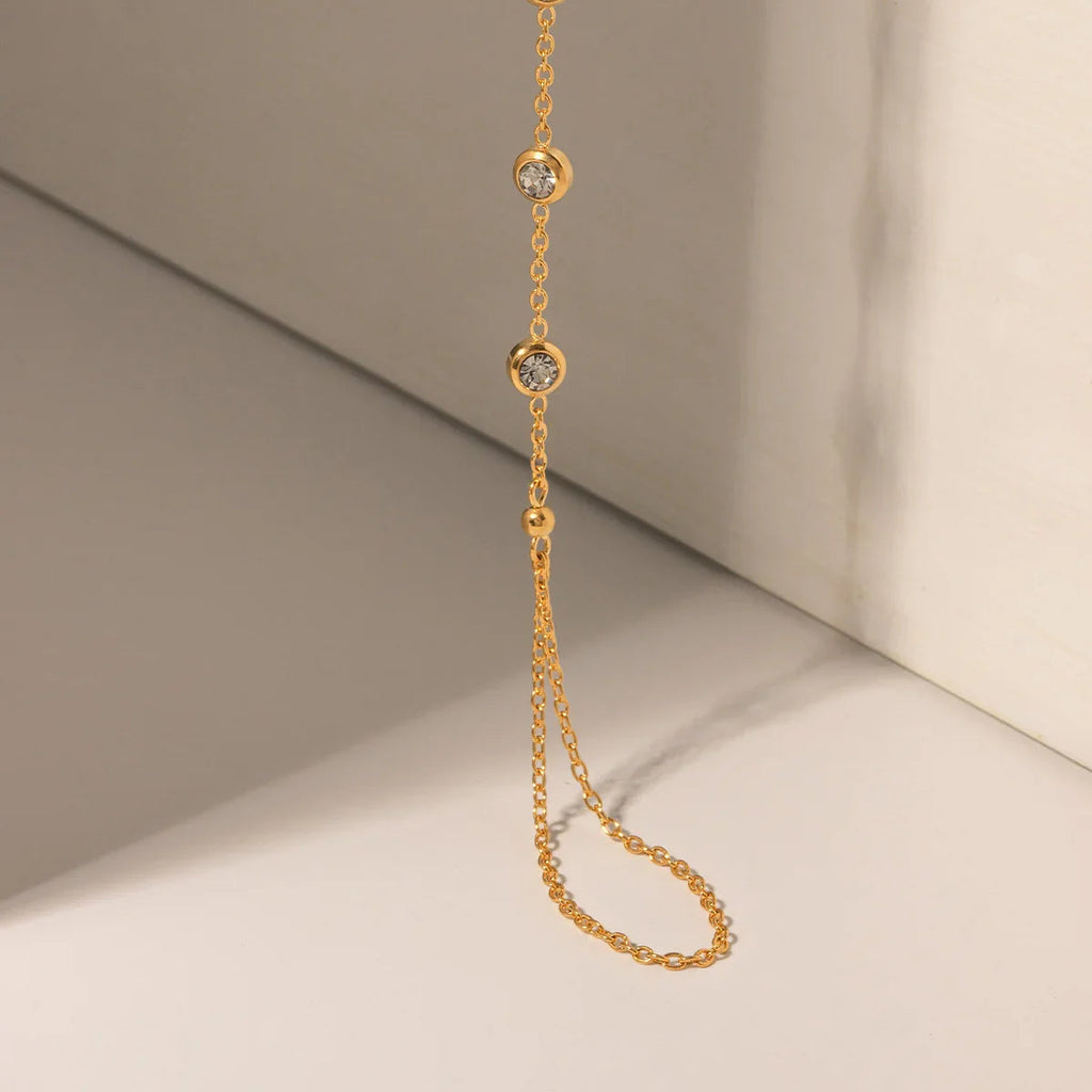 Leona Diamond Hand Chain