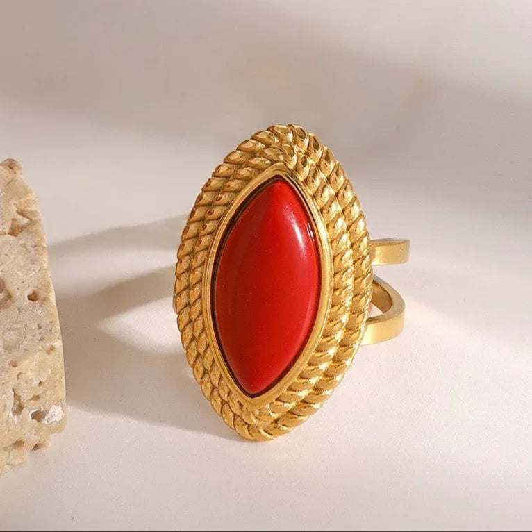 Heidi Marquise Gold Ring