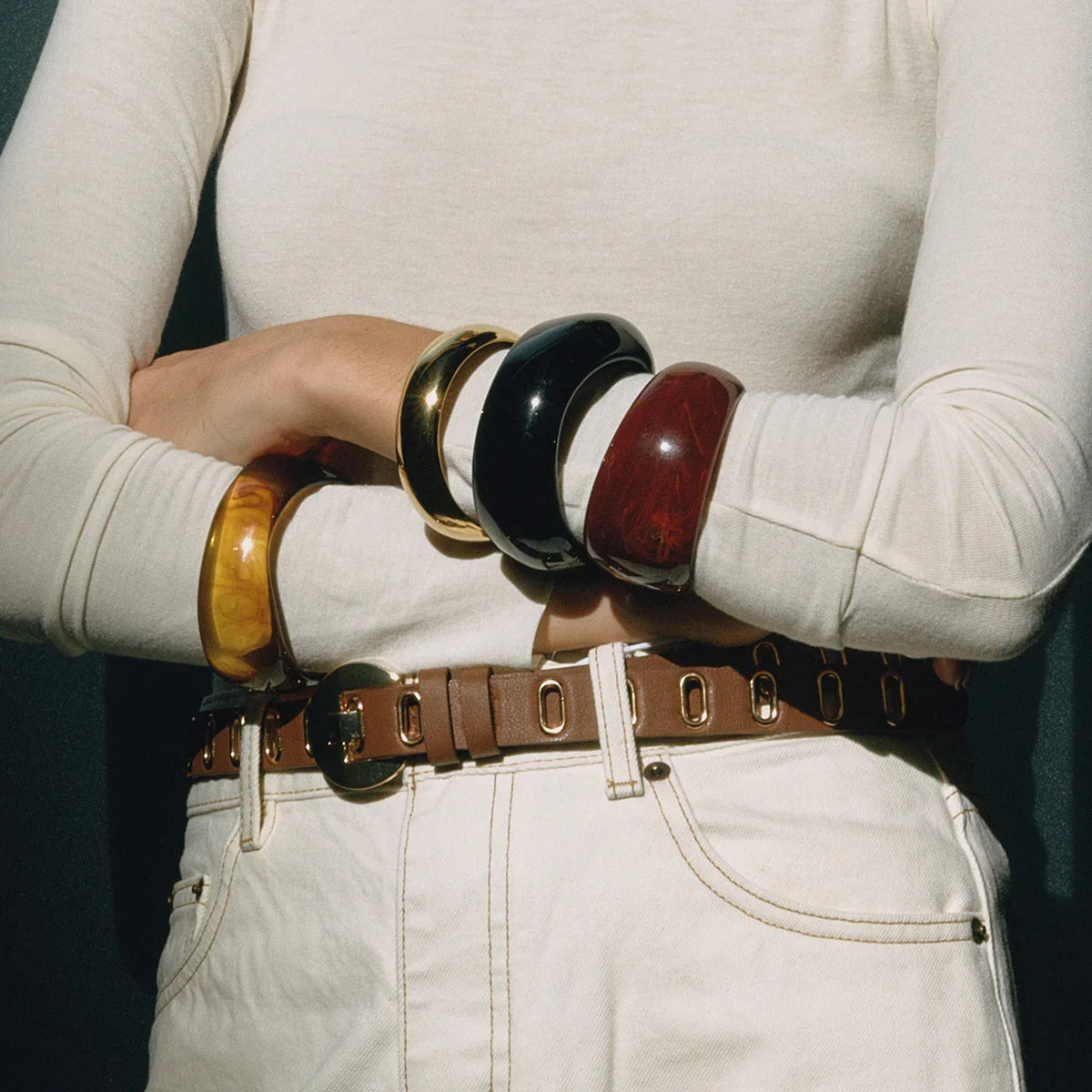 Kaitlyn Chunky Acrylic Bangle