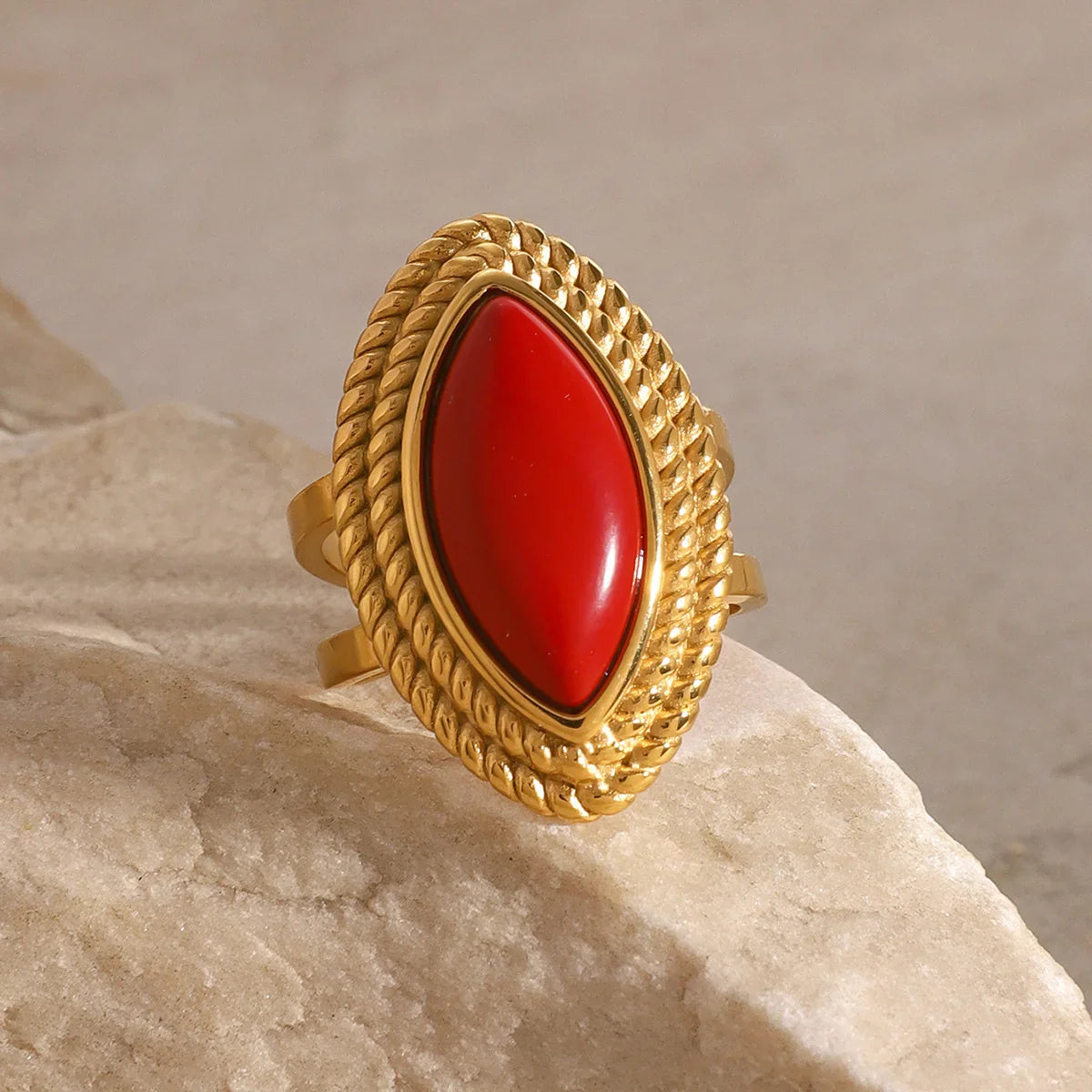 Heidi Marquise Gold Ring