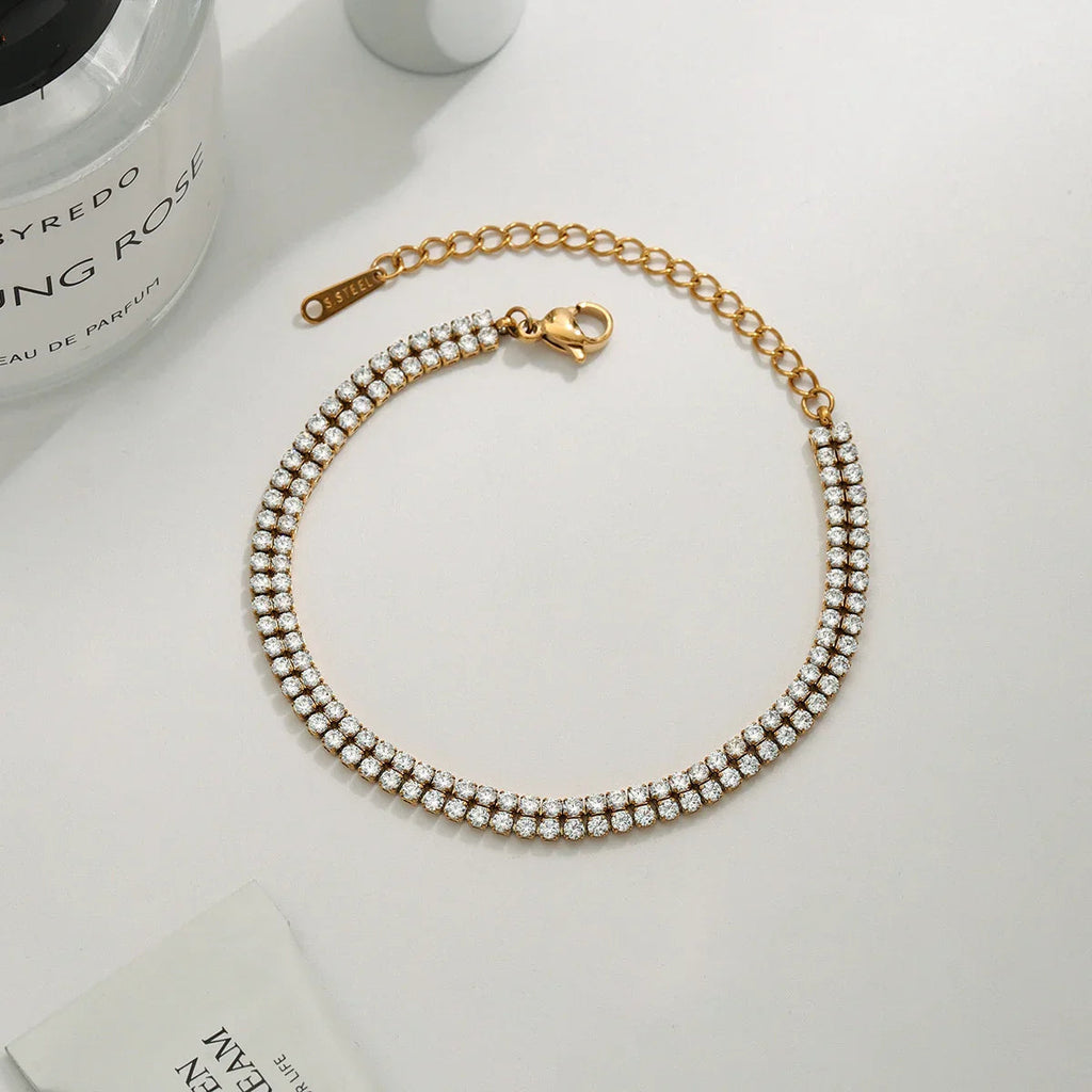 Celene Layered Tennis Bracelet