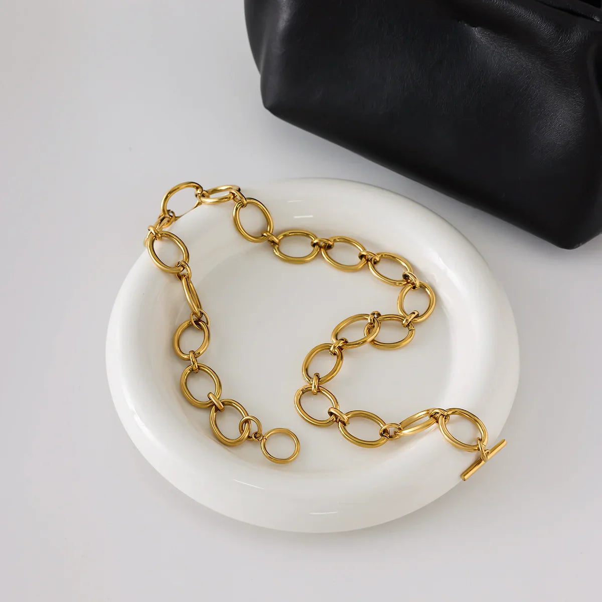 Cielle Chunky Gold Chain Necklace