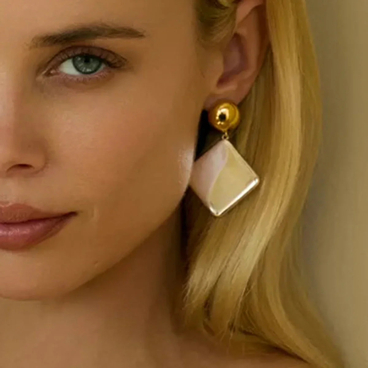 Kelly Geometric Drop Earrings