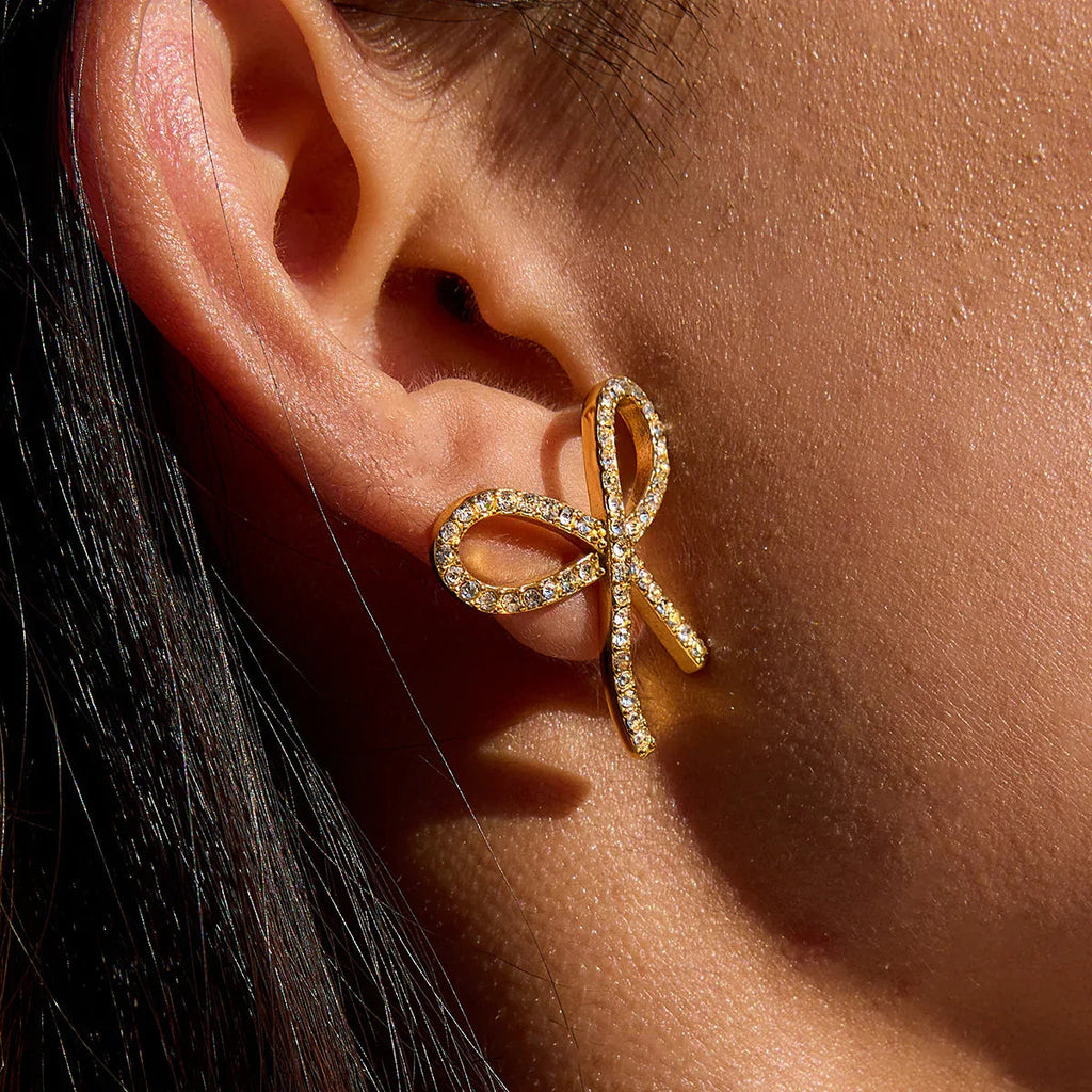 Dannah Diamond Bow Tie Earrings