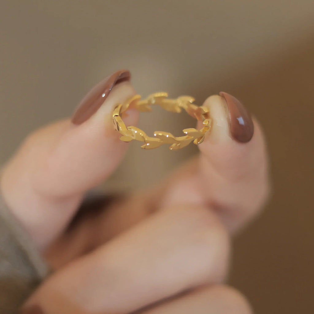 Rhea Golden Vine Ring