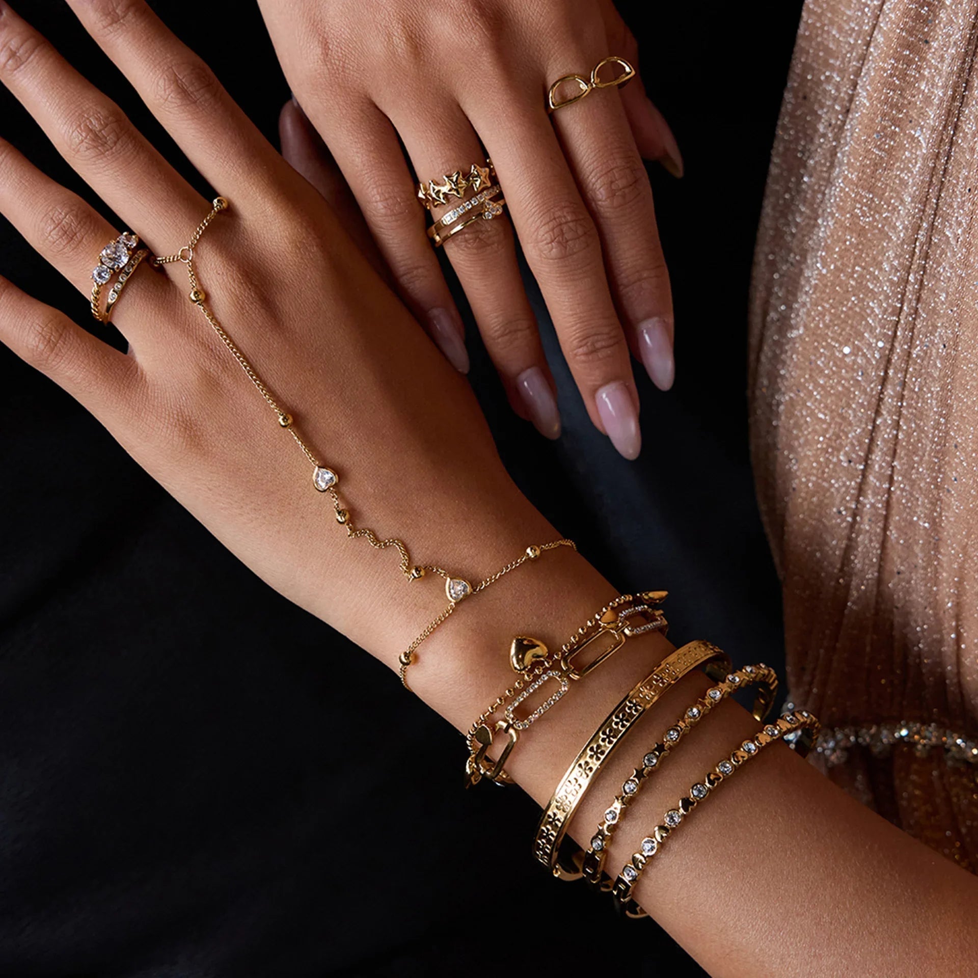Winslow Gold Hand Chain