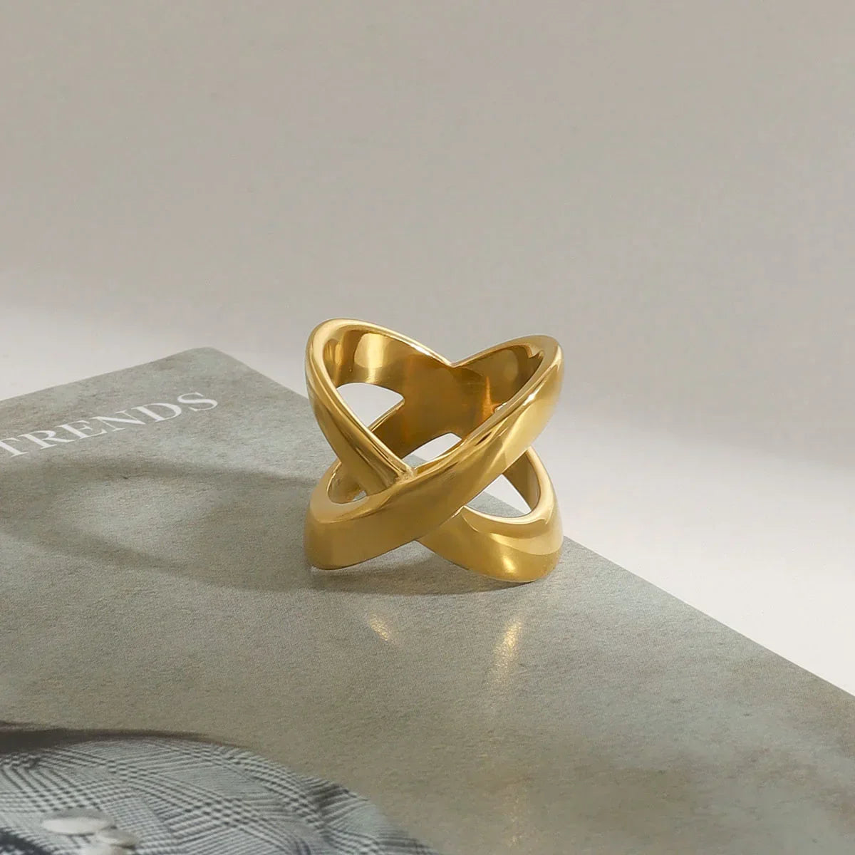 Carolyn Gold Cross Ring