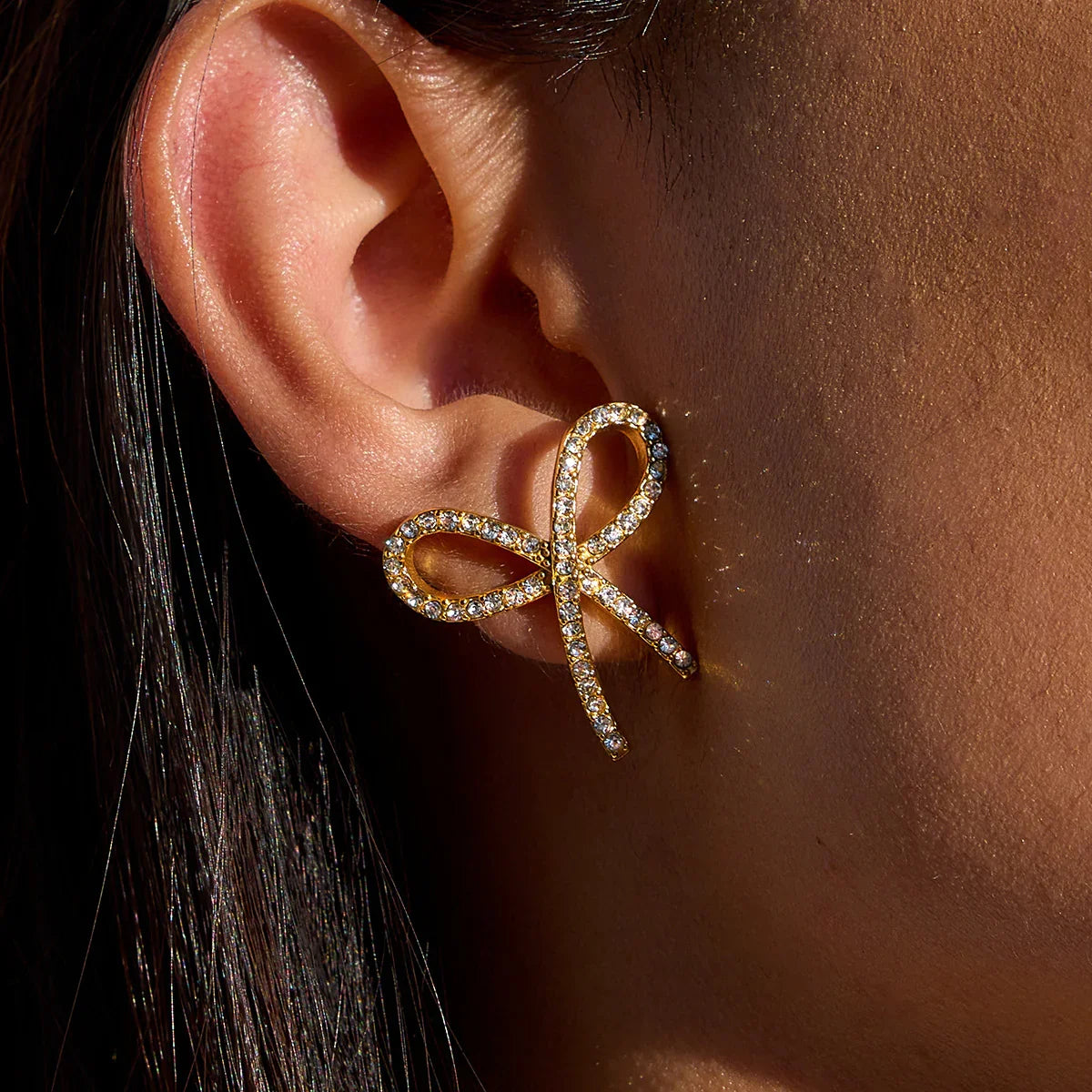 Dannah Diamond Bow Tie Earrings
