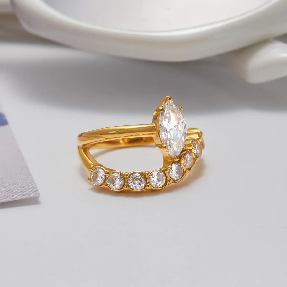 Calina Marquise Diamond Ring