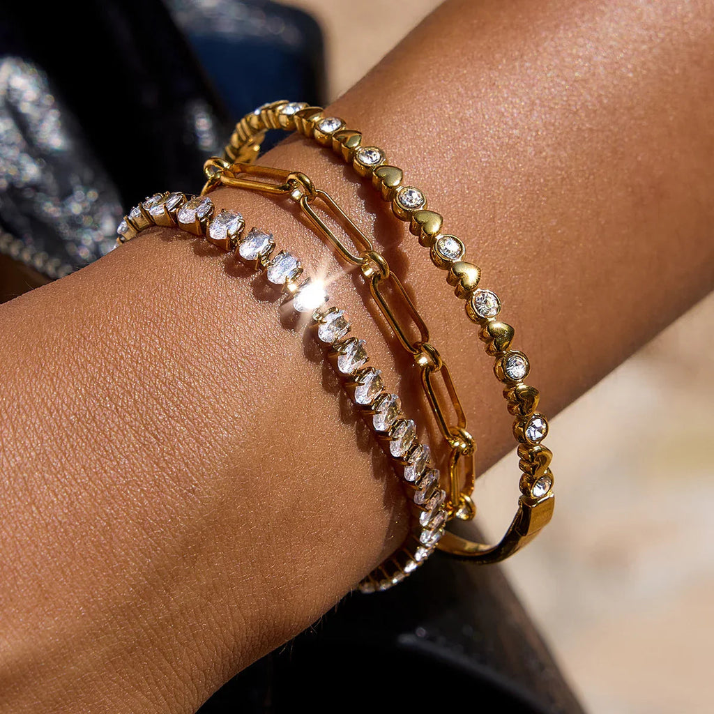 Avaria Oval Cut Tennis Bracelet