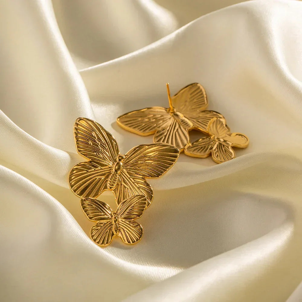 Butterfly Gold Earrings