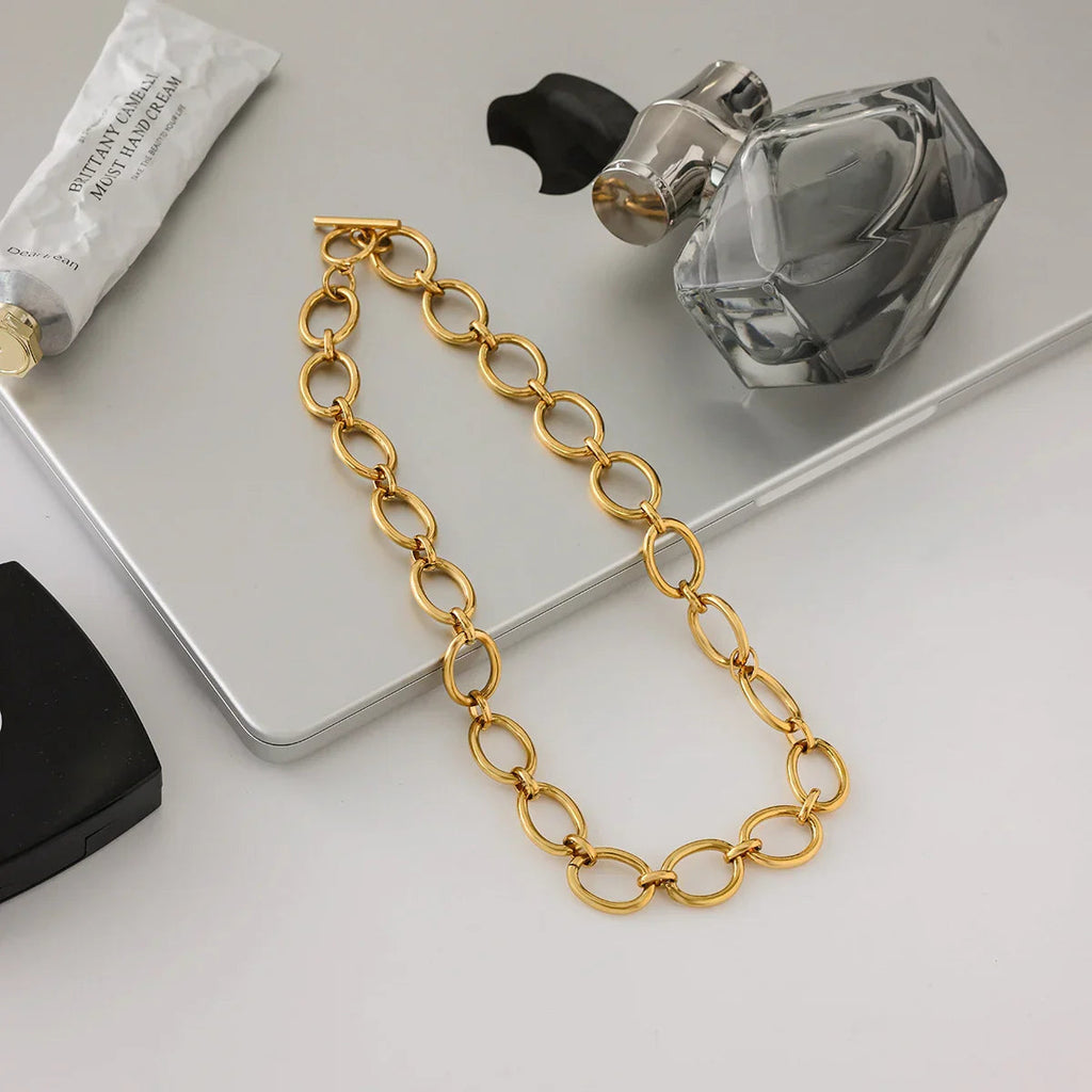 Cielle Chunky Gold Chain Necklace