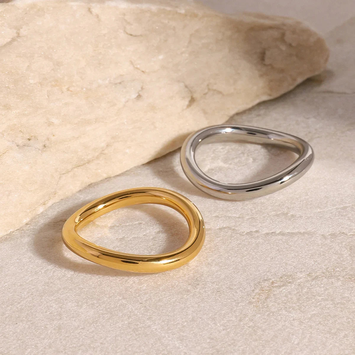 Miley Gold & Silver Layered Rings