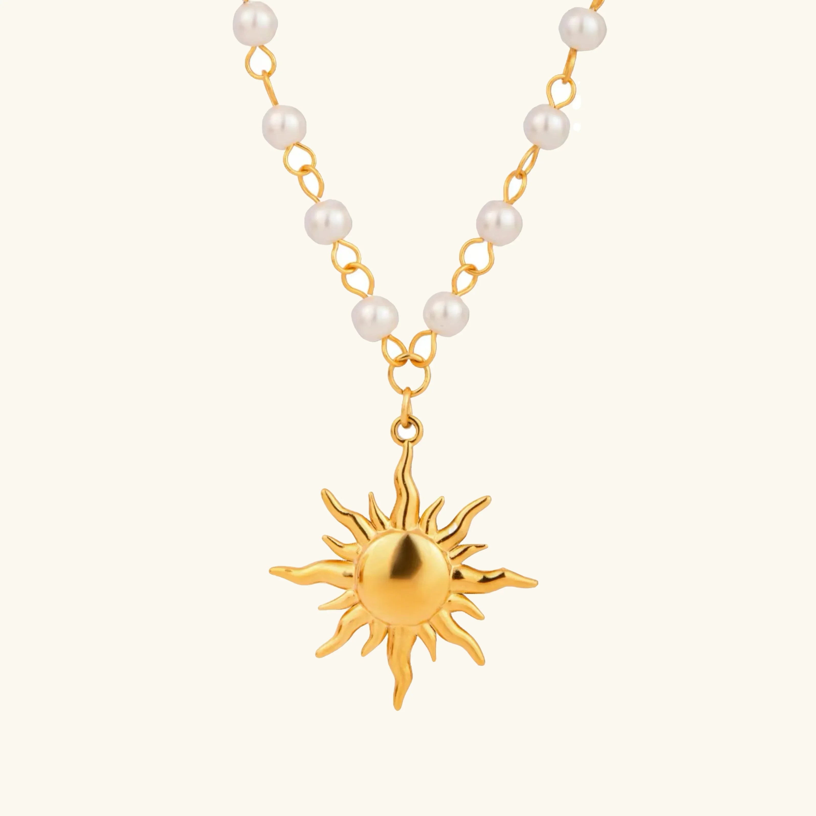Apollo Sun Pearl Necklace