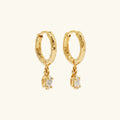 Shayla Hammered Diamond Hoops