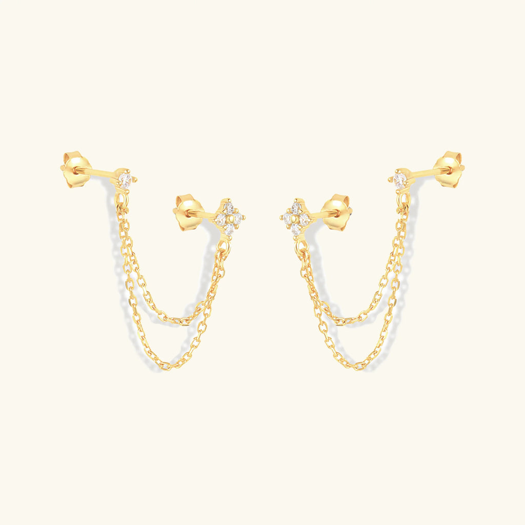 Kendall Diamond Chain Stud