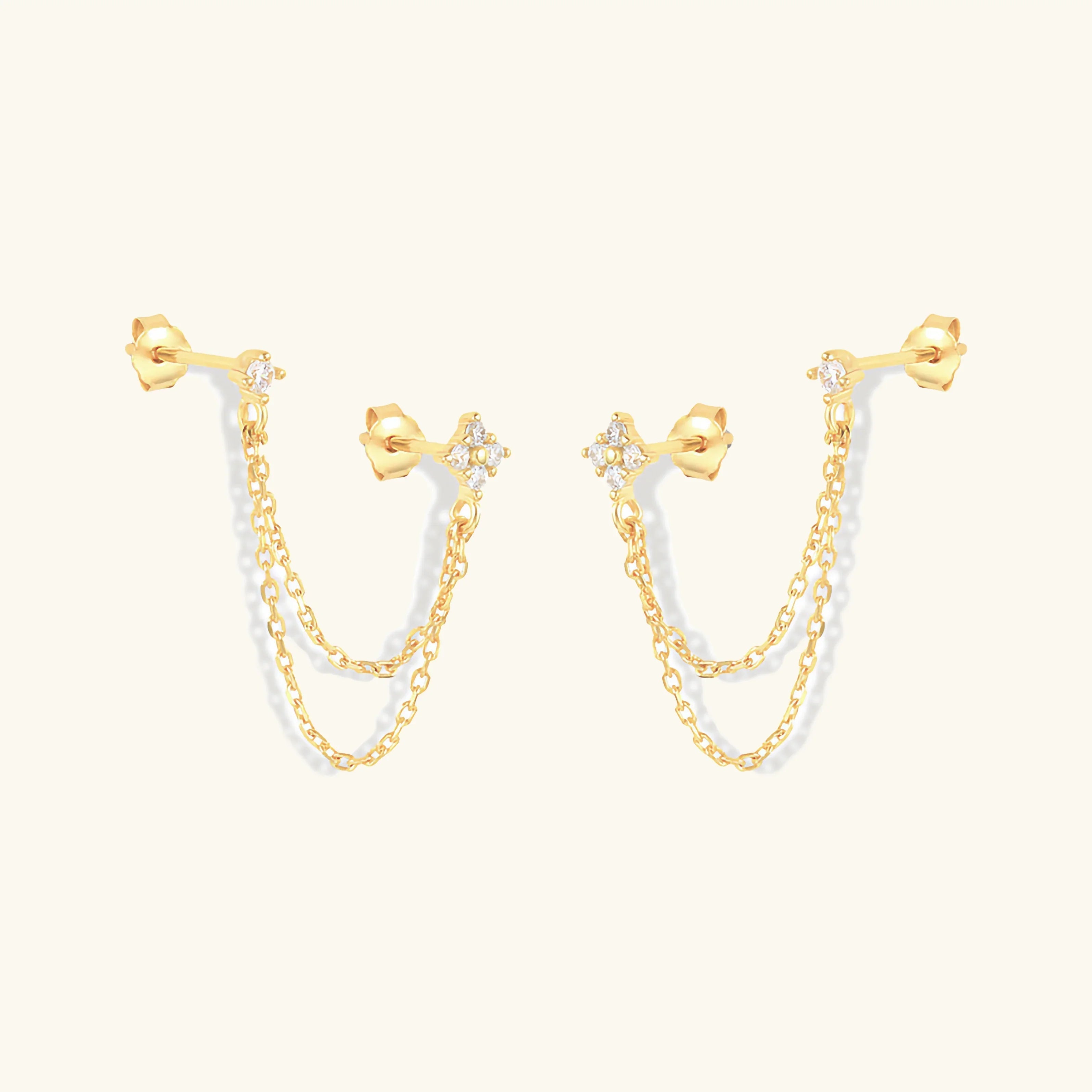 Kendall Diamond Chain Stud
