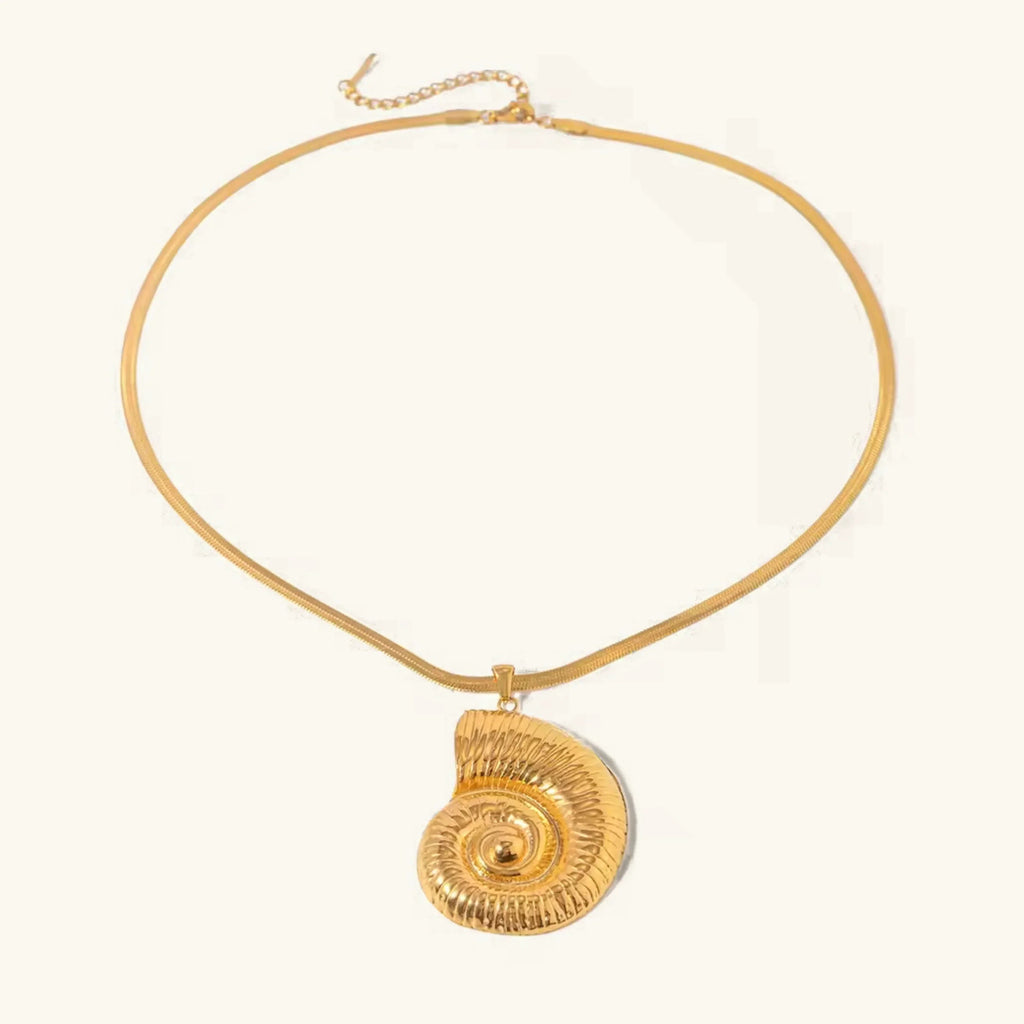 Cascadia Nautilus Gold Necklace