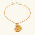 Cascadia Nautilus Gold Necklace