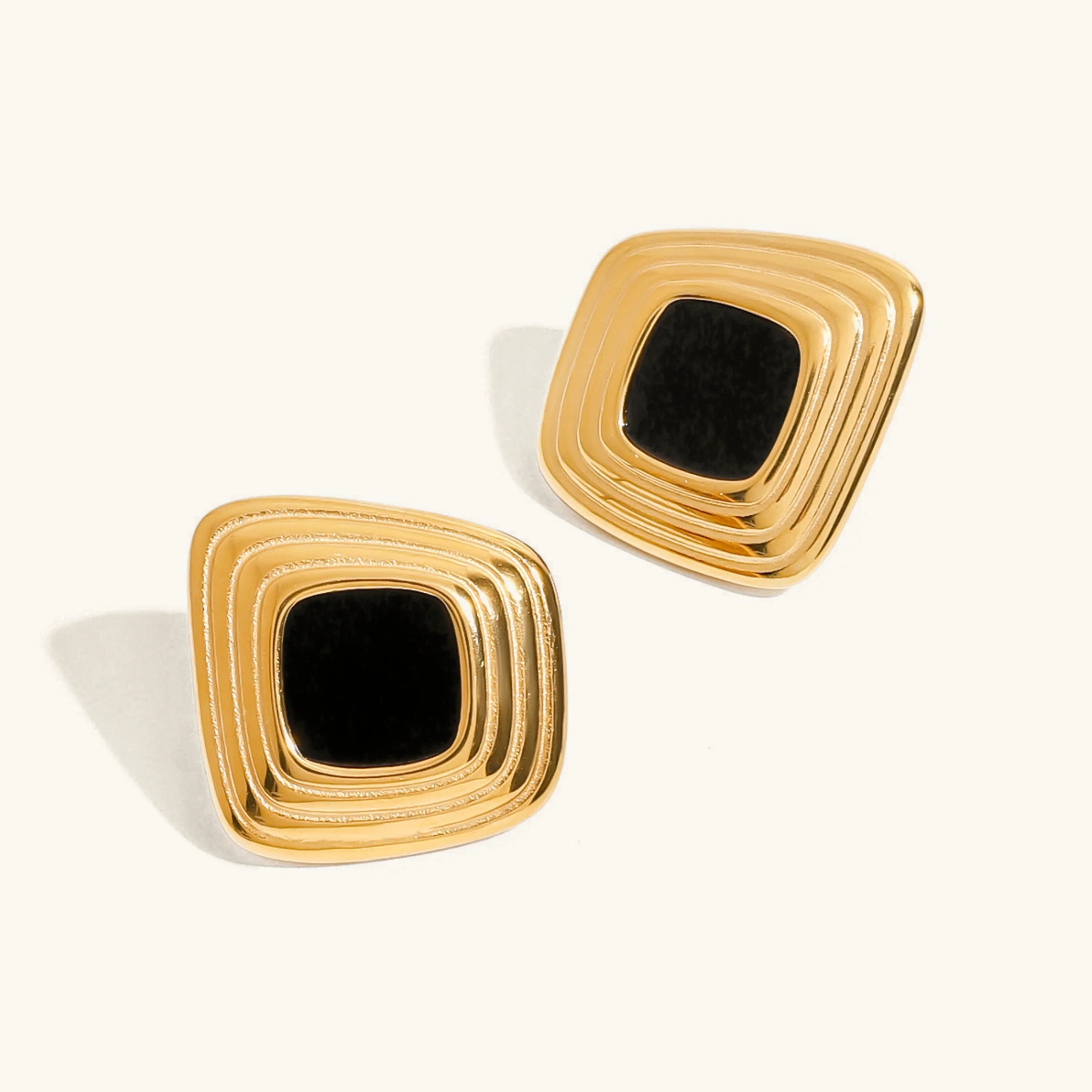 Sylvie Geometric Gold Earrings