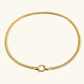 Gardenia Gold Herringbone Pendant