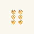 Aimee Gold Heart Earrings