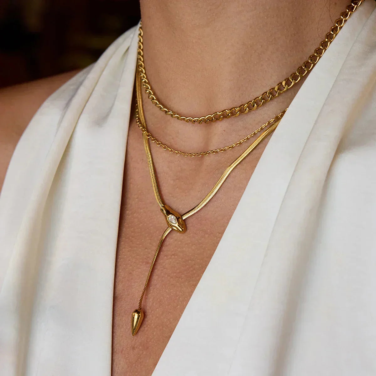 Ysolde Gold Chain Necklace