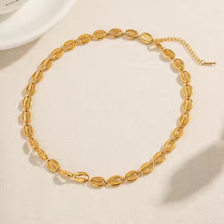 Pacifica Gold Seashell Necklace