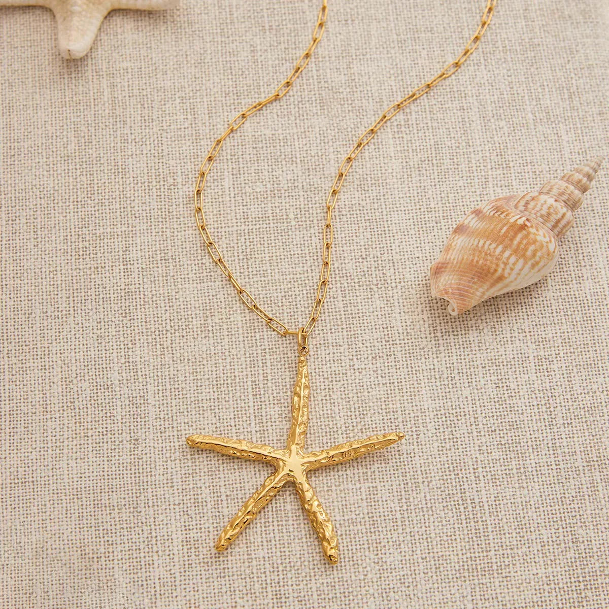 Claudia Gold Starfish Necklace