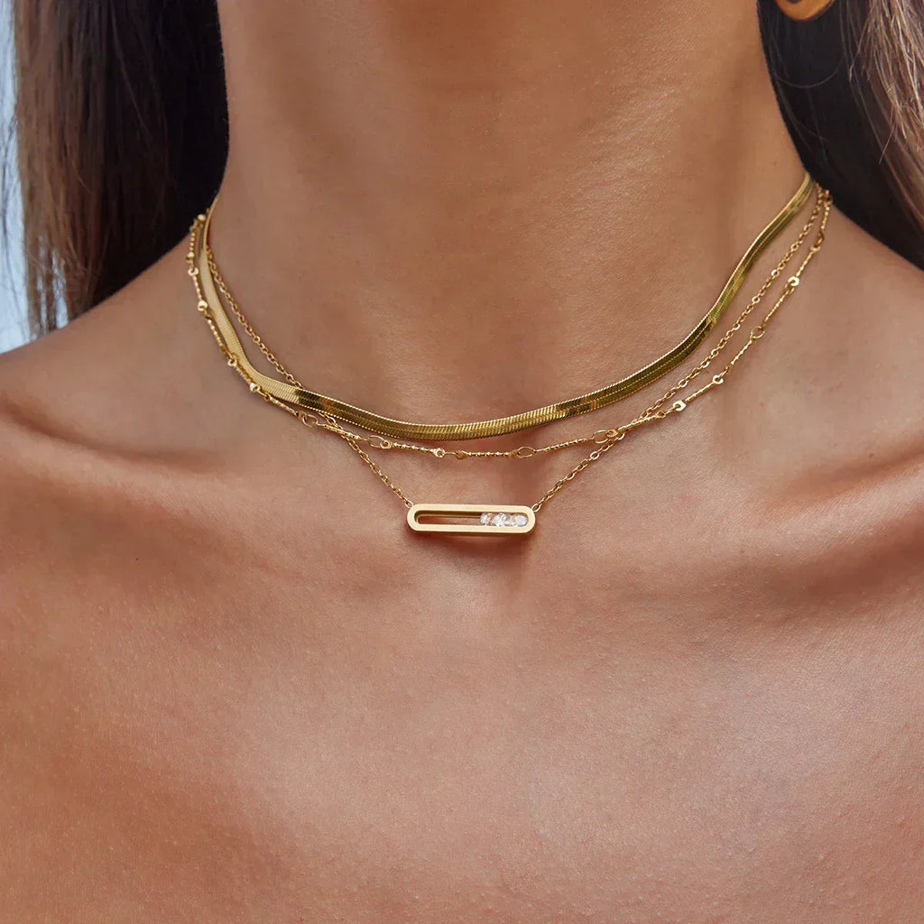 Abby Sculpted Gold Pendant