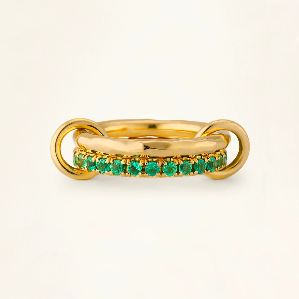 Viridian Stacked Diamond Ring