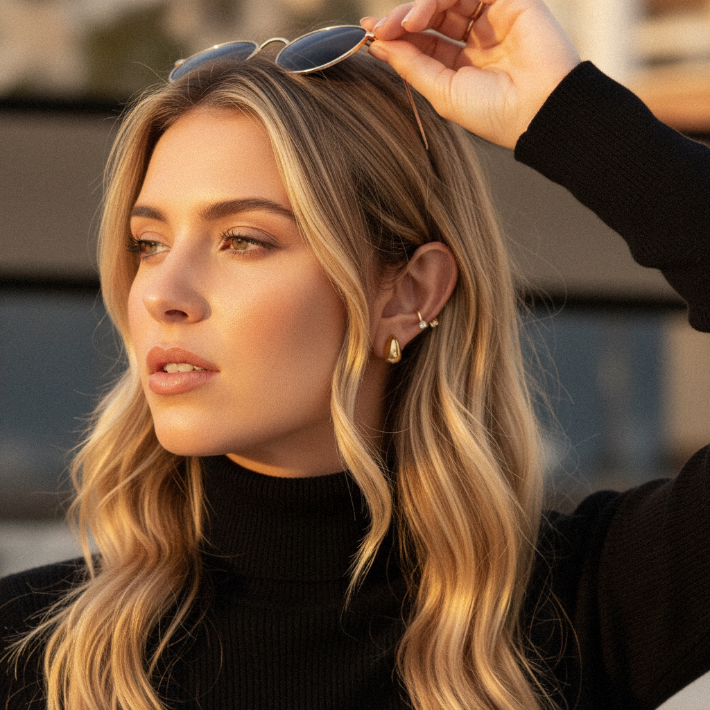 Velvette Gold Earrings
